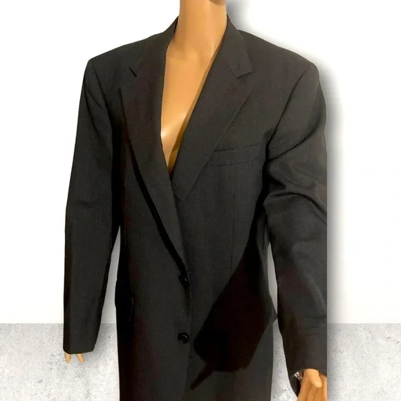 Brooks Brother 1818 Madison Mens 41 L Gray 100% Wool Blazer vintage - Picture 1 of 6